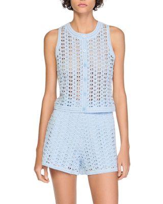 Beaded Crochet Cardigan by SANDRO PARIS