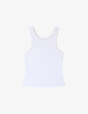 Beaded-Trim Cotton-Jersey Vest Top by SANDRO PARIS