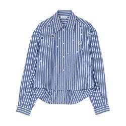 Beaded striped shirt by SANDRO PARIS