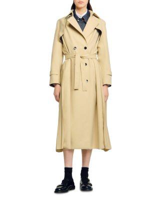 Belted Double Breasted Trench by SANDRO PARIS