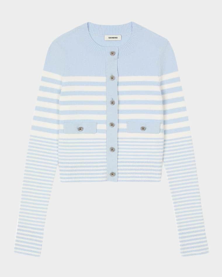 Biarritz Striped Cardigan by SANDRO PARIS