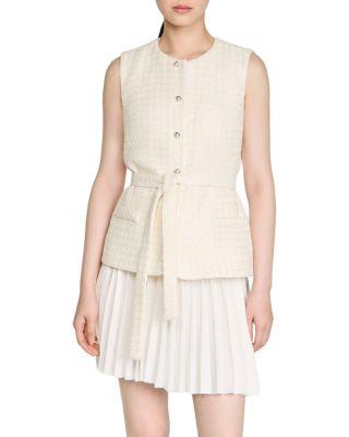 Bloom Mixed Media Short Dress by SANDRO PARIS