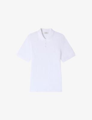 Branded Cotton-Piqué Polo Shirt by SANDRO PARIS
