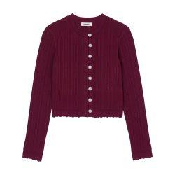 Cable knit cardigan by SANDRO PARIS
