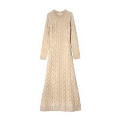 Cable knit maxi dress by SANDRO PARIS