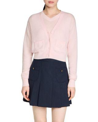 Cassidie Wool Cropped Cardigan by SANDRO PARIS