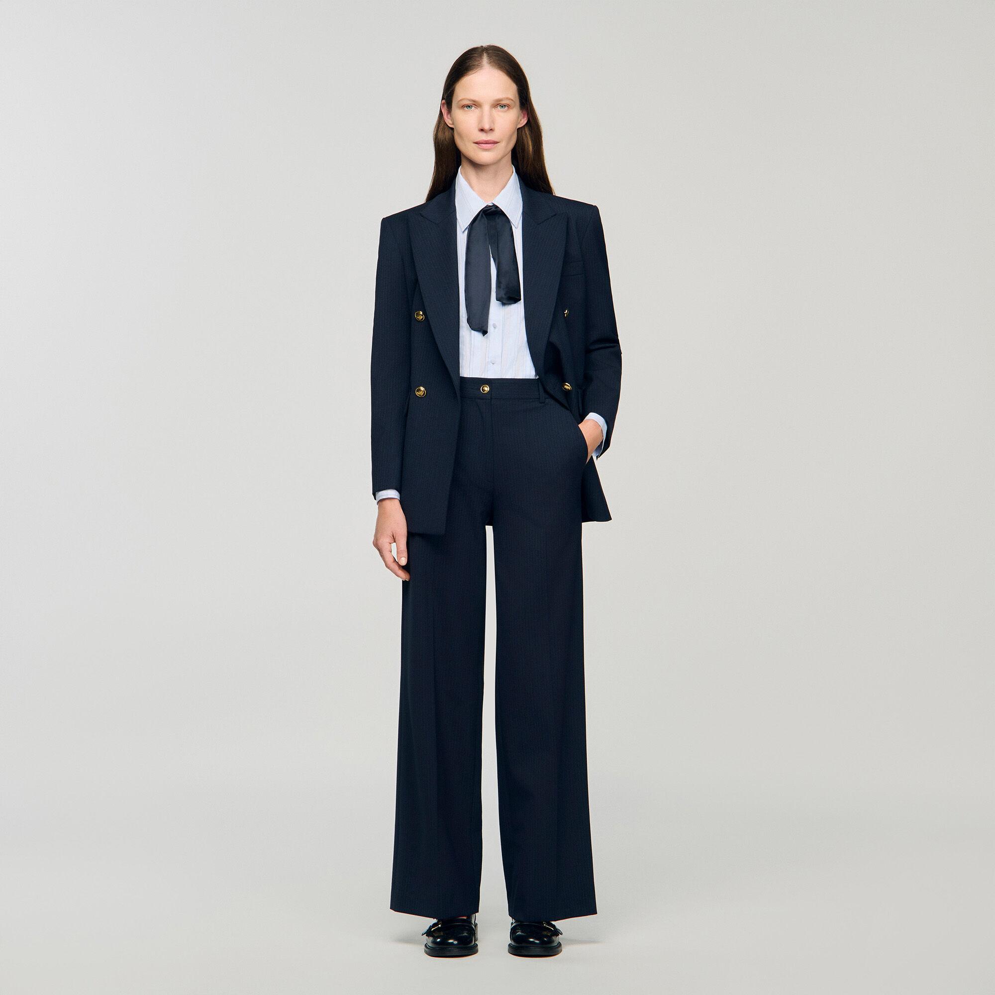 Chalk-striped trousers by SANDRO PARIS