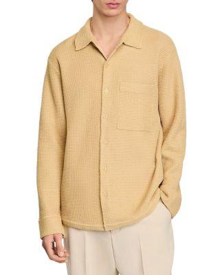 Chemise Coast Oversized Knit Button Shirt by SANDRO PARIS