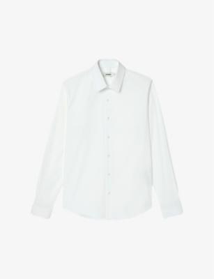 Classic-Collar Slim-Fit Stretch Cotton-Blend Shirt by SANDRO PARIS