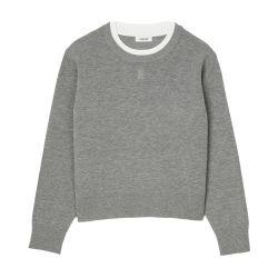 Contrast collar jumper by SANDRO PARIS