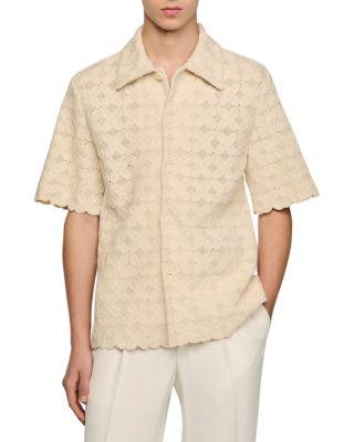 Cotton Broderie Anglaise Shirt by SANDRO PARIS