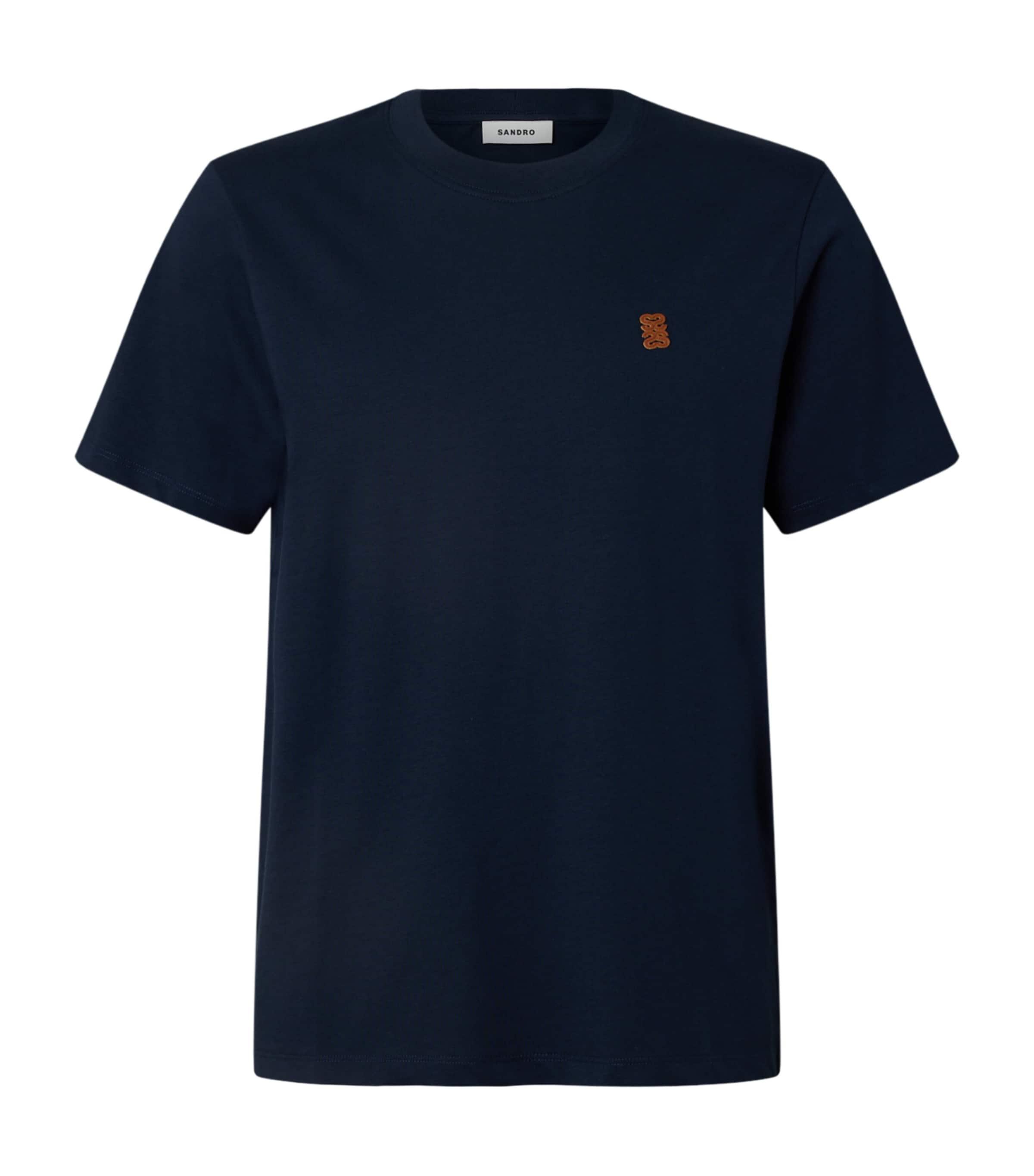 Cotton Logo-Patch T-Shirt by SANDRO PARIS