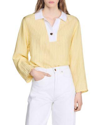 Cotton Striped Shirt by SANDRO PARIS
