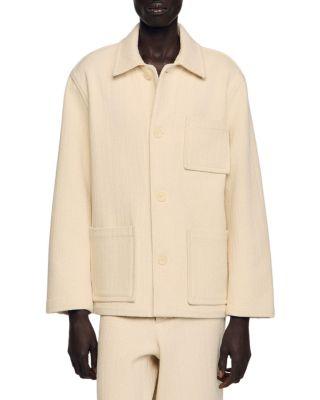 Cotton Worker Jacket by SANDRO PARIS