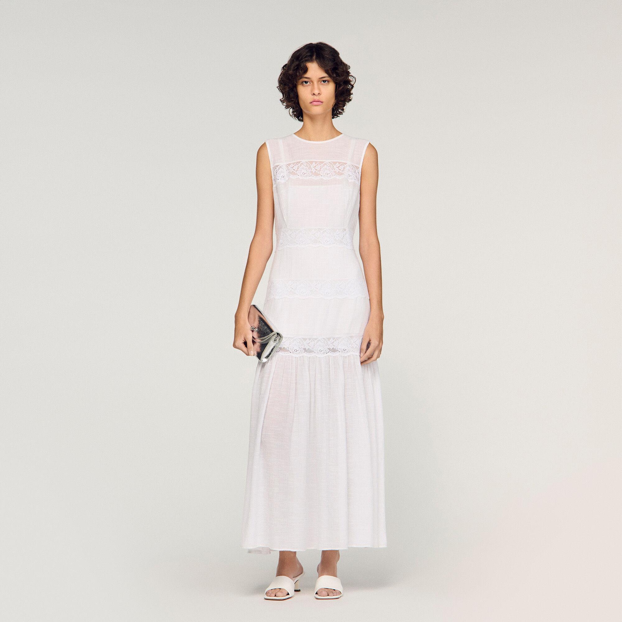 Crepon maxi dress by SANDRO PARIS