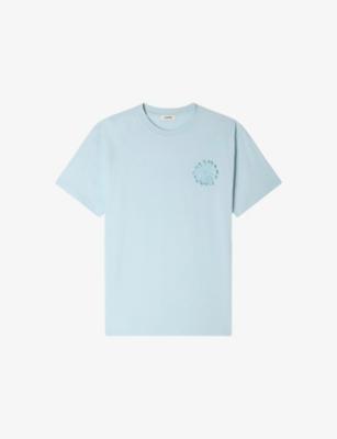 Crochet-Flower Short-Sleeved Cotton-Jersey T-Shirt by SANDRO PARIS
