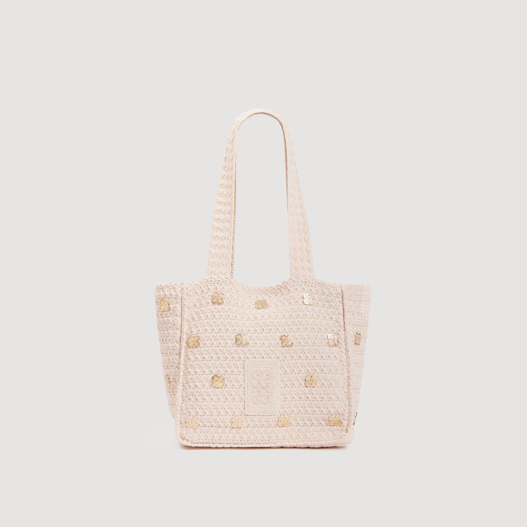 Crochet bag with tassels by SANDRO PARIS