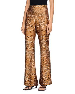 Darius Bandana Print Flowy Trousers by SANDRO PARIS