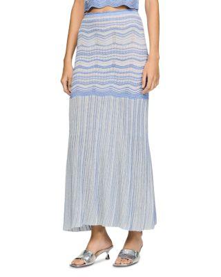 Davinna Long Decorative Knit Skirt by SANDRO PARIS