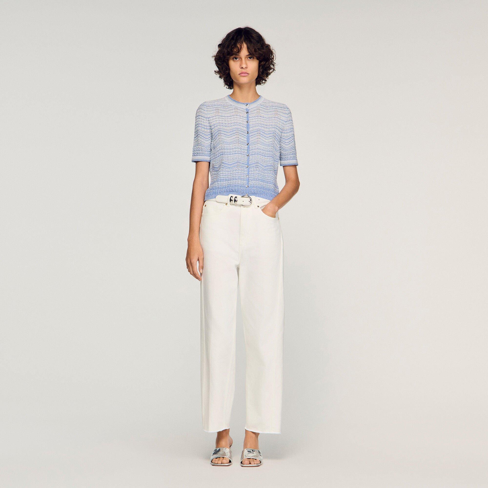 Decorative knit cardigan by SANDRO PARIS