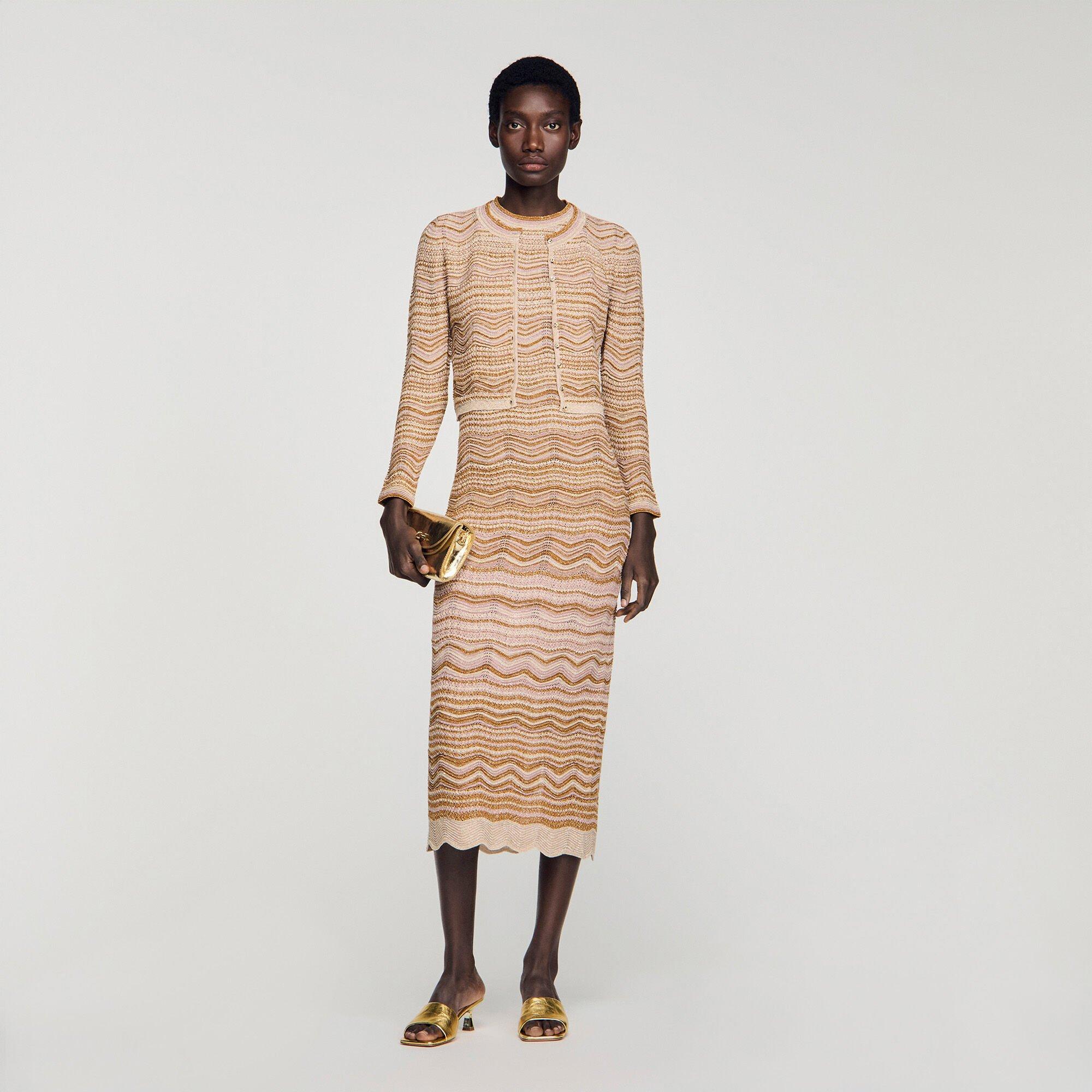 Decorative knit cardigan by SANDRO PARIS