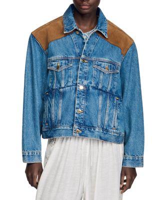 Denim & Suede Jacket by SANDRO PARIS