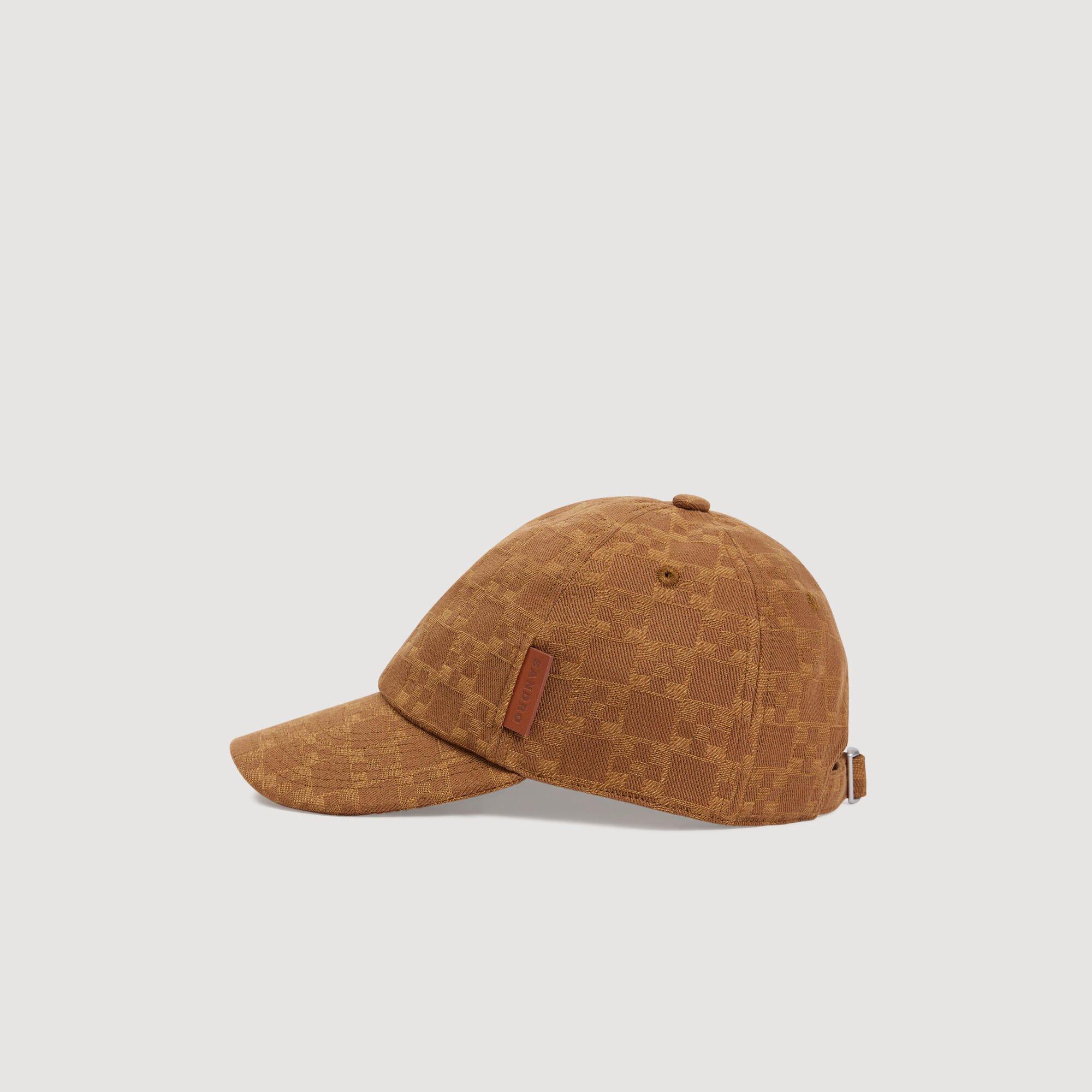 Denim cap with cross motif by SANDRO PARIS