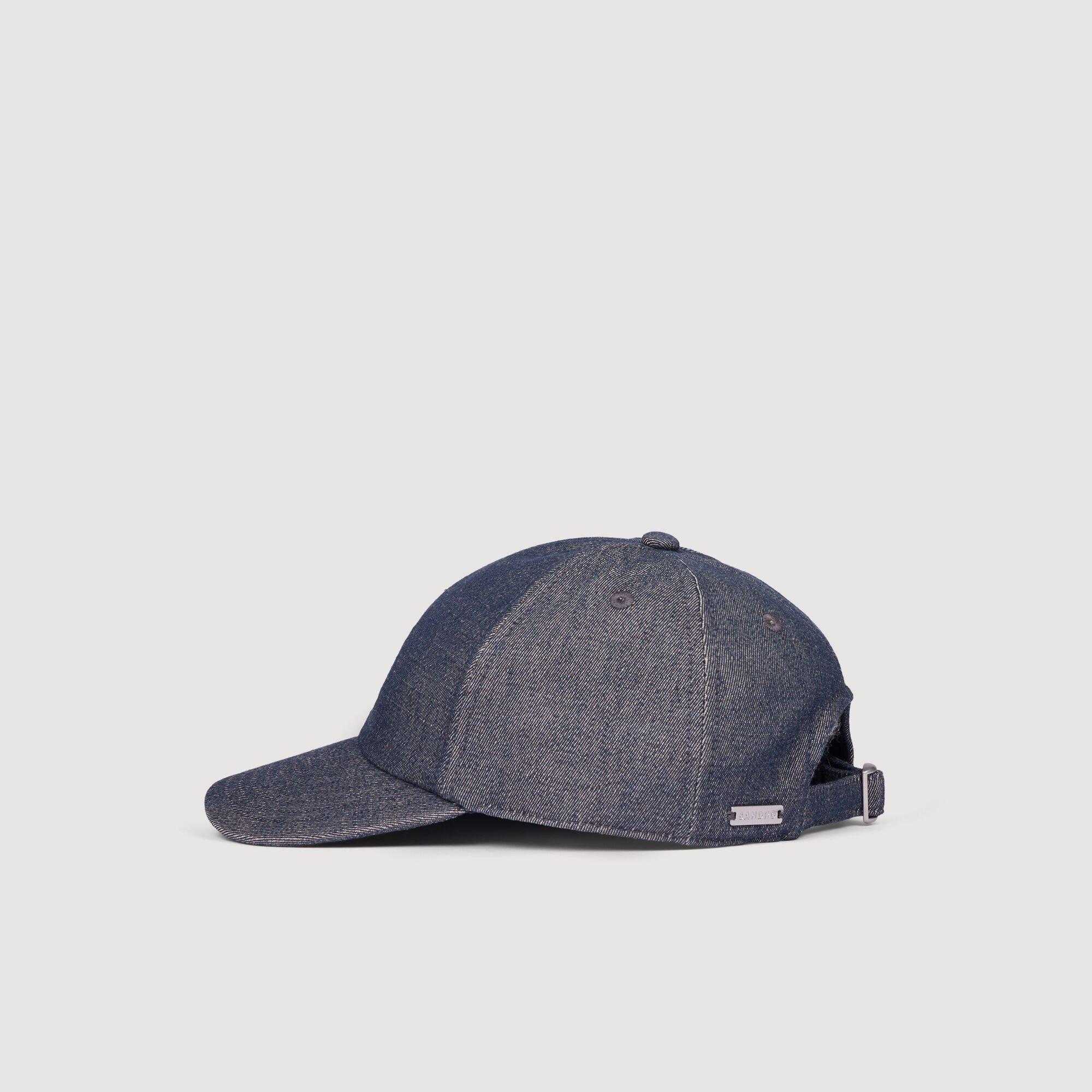 Denim cap with logo by SANDRO PARIS