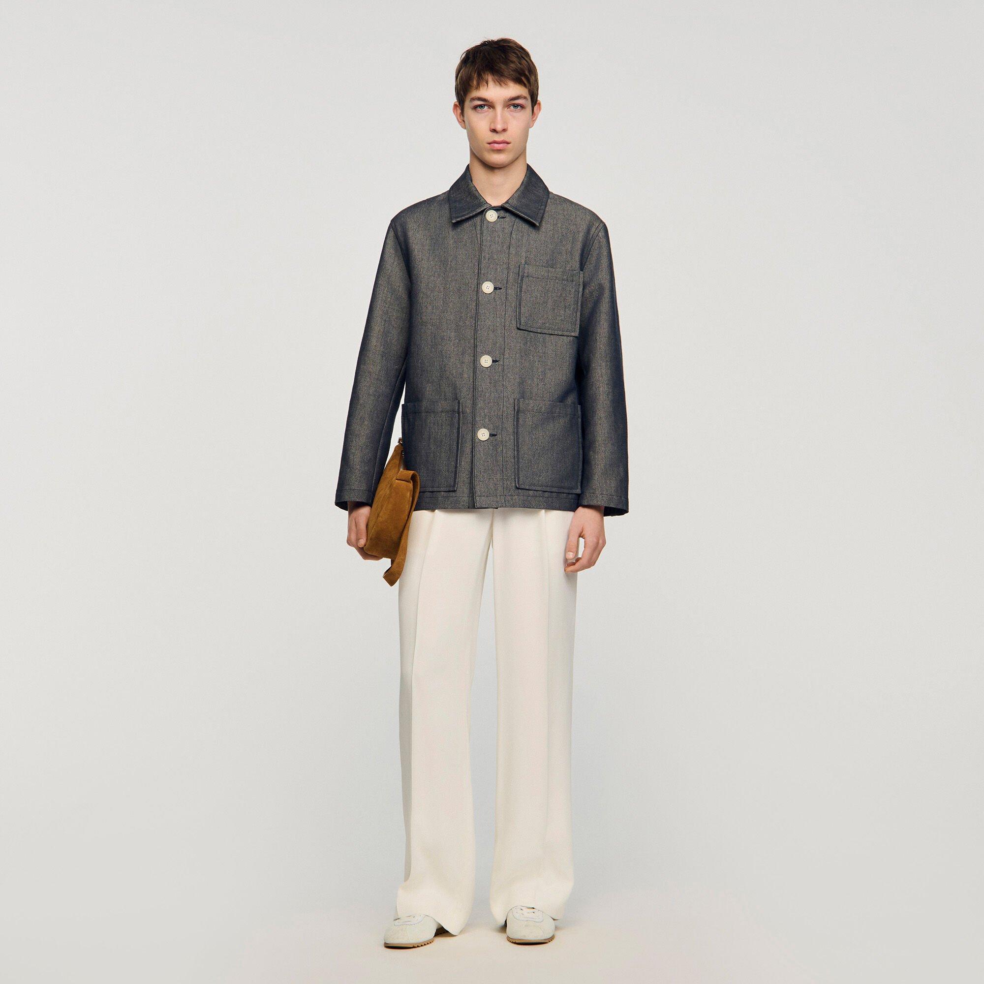 Denim-effect worker jacket by SANDRO PARIS