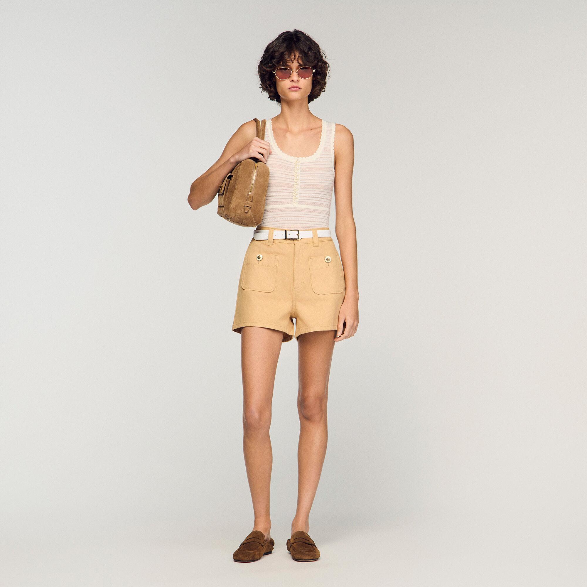 Denim shorts by SANDRO PARIS
