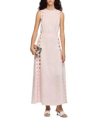 Donnia Flower Jacquard Maxi Dress by SANDRO PARIS