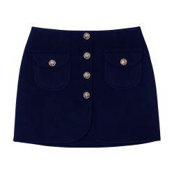 Double-faced short wool skirt by SANDRO PARIS