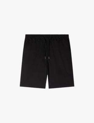Drawstring-waist stretch cotton-blend shorts by SANDRO PARIS