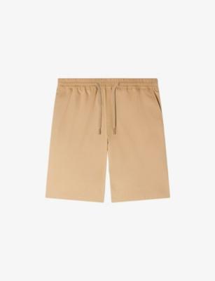 Drawstring-waist stretch cotton-blend shorts by SANDRO PARIS