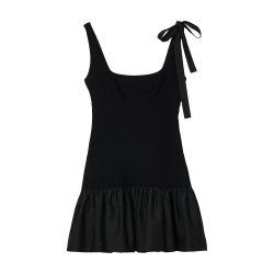 Dual-material short dress by SANDRO PARIS