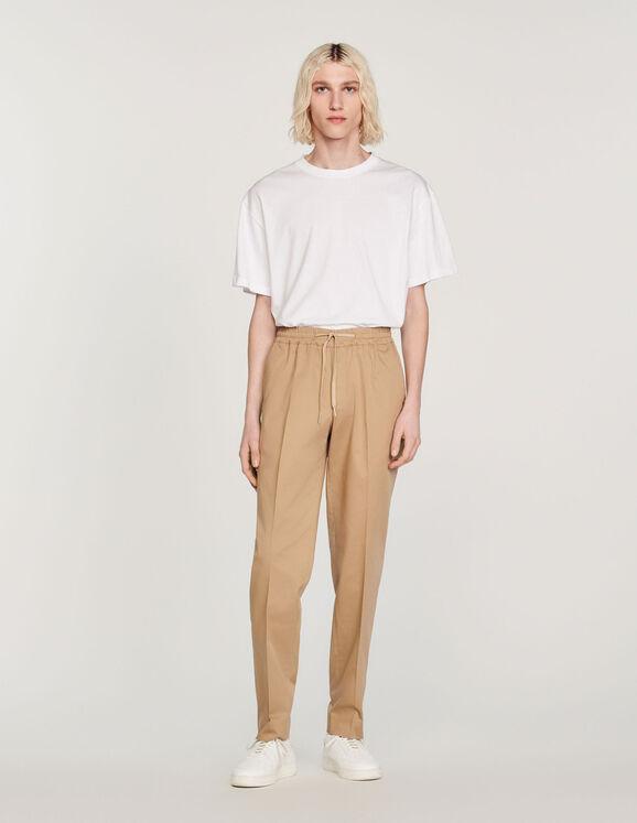 Elasticated straight-leg pants by SANDRO PARIS