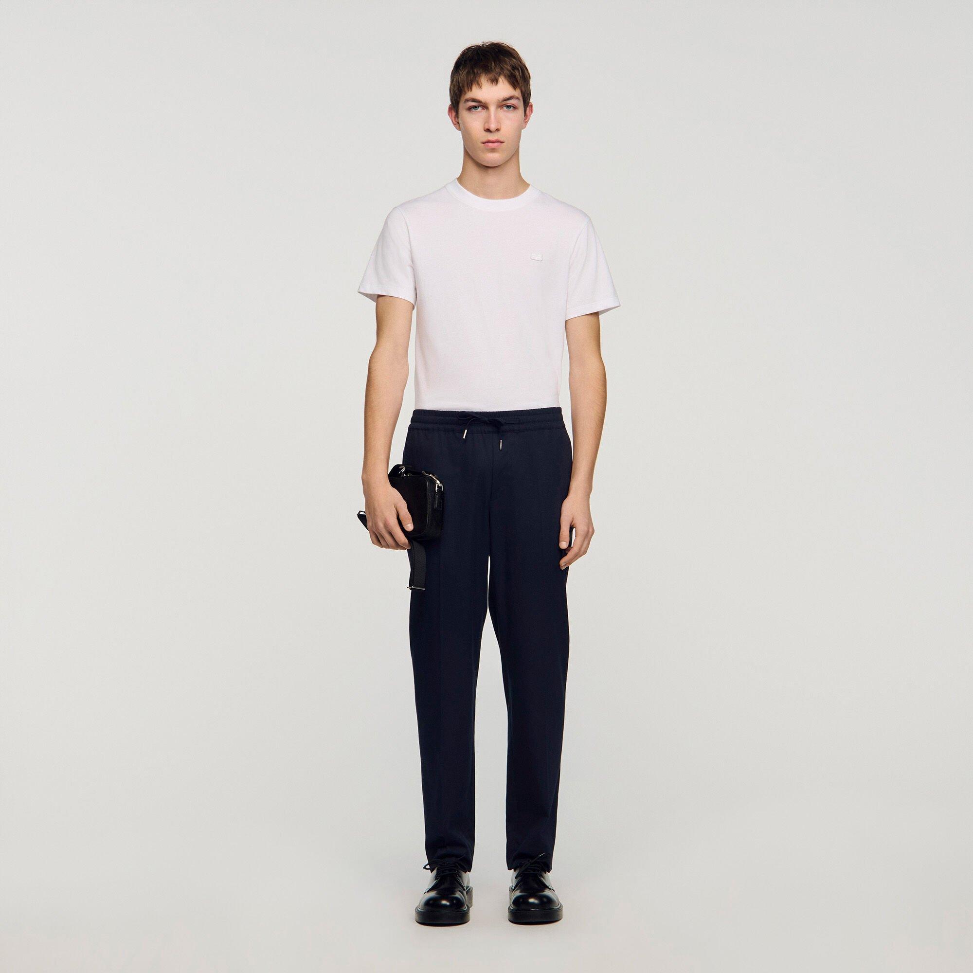 Elasticated straight-leg trousers by SANDRO PARIS