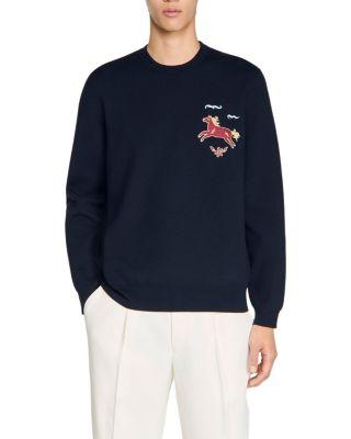 Embroidered Horse Sweatshirt by SANDRO PARIS