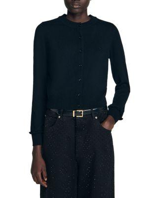 Emile Ruffled Cardigan by SANDRO PARIS
