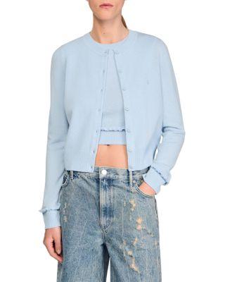 Emily Ruffled Cardigan & Emie Sleeveless Sweater by SANDRO PARIS