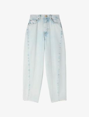 Faded Barrel-Leg Denim Jeans by SANDRO PARIS