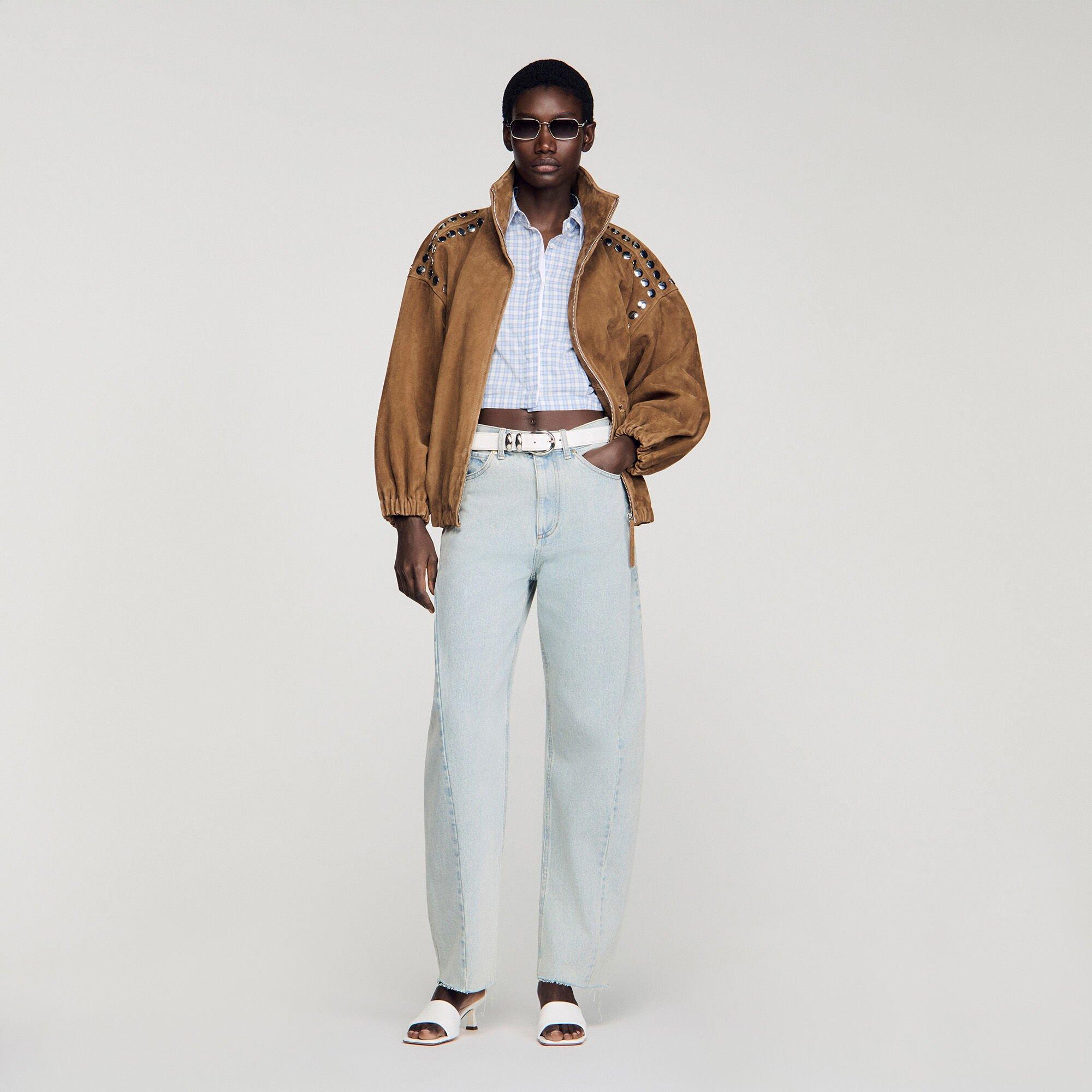 Faded barrel cotton jeans by SANDRO PARIS