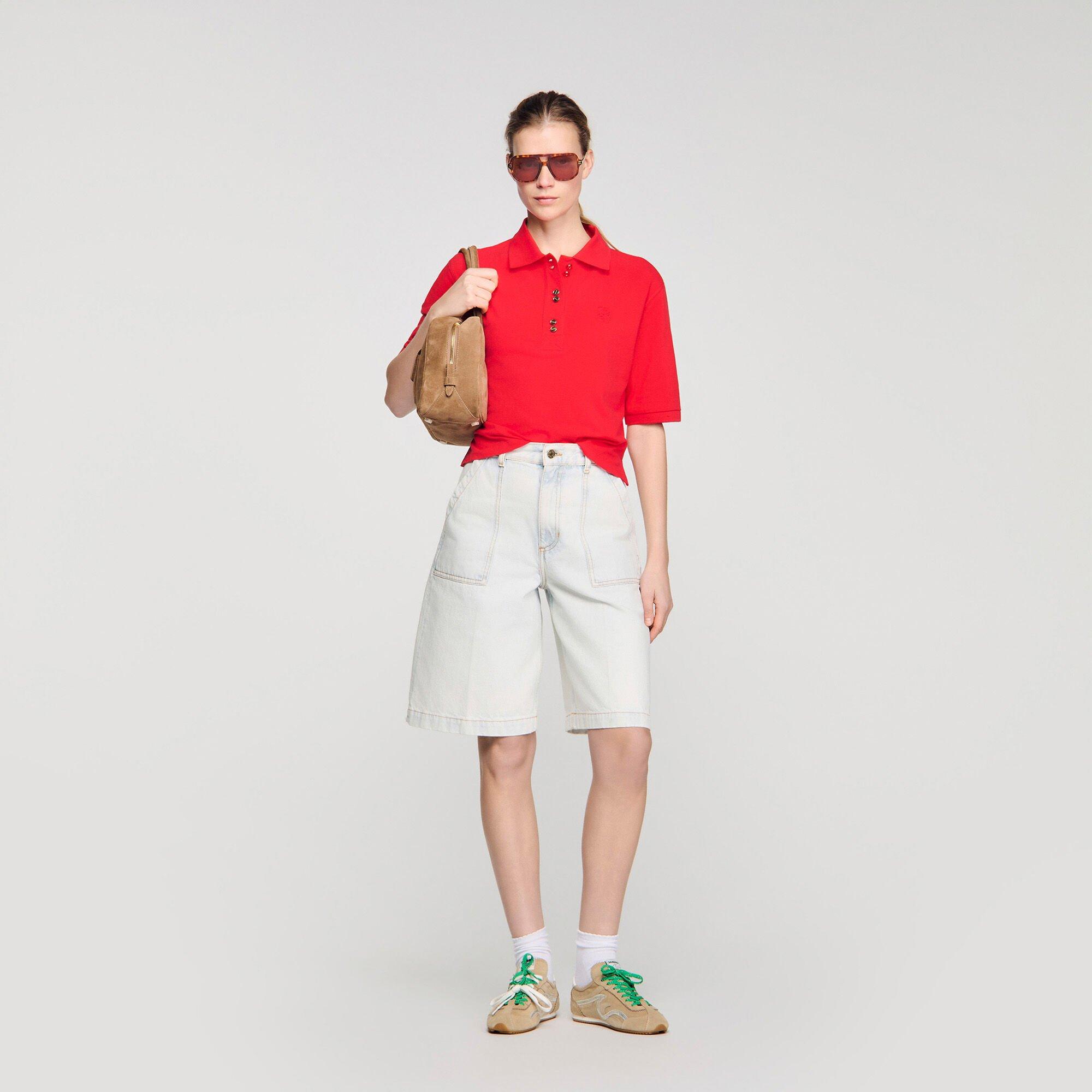 Fancy button polo shirt by SANDRO PARIS