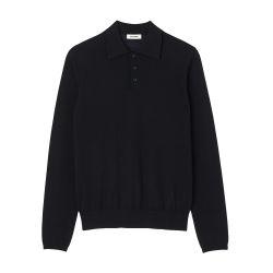 Fine knit polo shirt by SANDRO PARIS