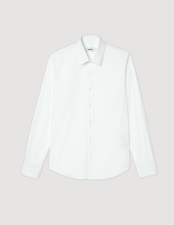 Fitted stretch cotton shirt by SANDRO PARIS
