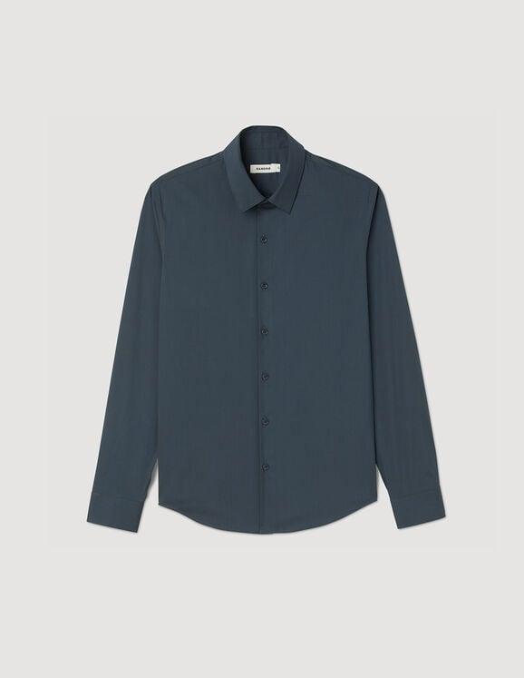 Fitted stretch cotton shirt by SANDRO PARIS