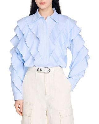 Flamenco Ruffled Shirt by SANDRO PARIS