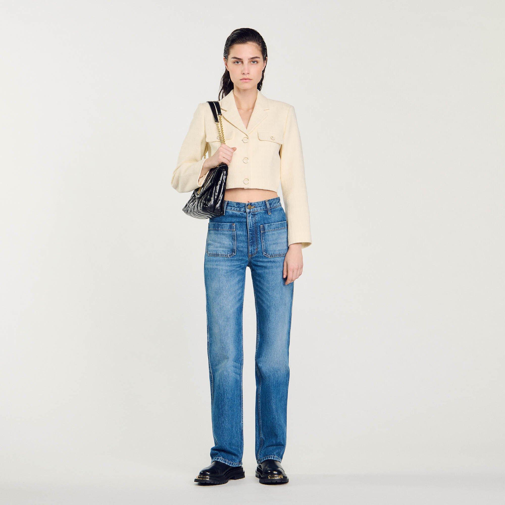 Flared faded jeans by SANDRO PARIS