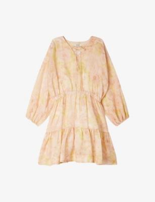 Floral-Print Lace-Up Woven Mini Dress by SANDRO PARIS