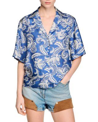 Floral Print Shirt by SANDRO PARIS